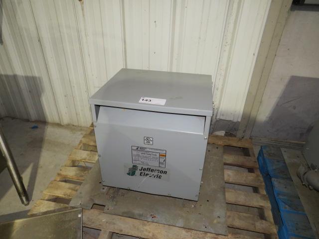 JEFFERSON ELECTRIC TRANSFORMER HI VOLTAGE 480V LOW VOLTAGE 208Y/120