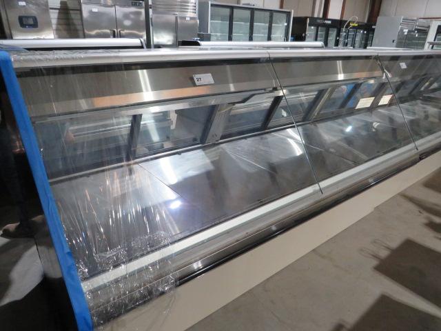 8FT HUSSMANN ESGMS SERVICE MEAT CASE (TOP & BOTTOM COILS) W/LH END 2017