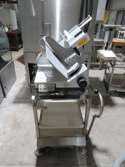 BIZERBA SE12D AUTOMATIC DELI SLICER WITH CART