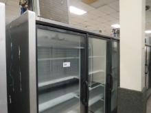 2018 HUSSMANN RFL3 3-DOOR FREEZER CASE WITH CONDENSING UNIT