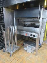 HARDT WG1 ROTISSERIE W/SPITS, CART - NATURAL GAS