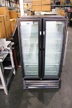 USED TRUE GDM-30-LD SELF CONTAINED 2-DOOR COOLER