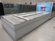 HUSSMANN FW WIDE ISLAND FREEZER CASES (1-12FT, 1-6FT) - REMOTE COOLED NO COMPRESSOR