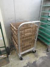 PRODUCE CRATES WITH CART