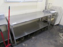 6FT STAINLESS STEEL TABLE - 30IN DEEP