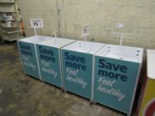 24X24 WHITE MOBILE BULK BIN TABLES