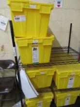 YELLOW TOTE BINS