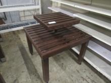 36X36 2-TIER BAKERY DISPLAY TABLE