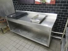 6FT STAINLESS STEEL TABLE - 24IN DEEP