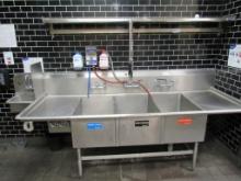 103-INCH 3-COMPARTMENT SINK W/HAND SINK