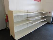 MADIX WALL SHELVING 54IN TALL 20/22 - 12FT RUN - SOLD BY THE FOOT