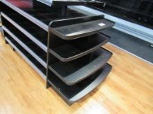 38-INCH BLACK 4-DECK MERCHANDISERS