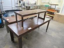 24X72 WOOD DISPLAY TABLE
