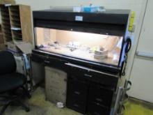 RECEIVING DESK W/4 FILE CABINETS - ONE LOT