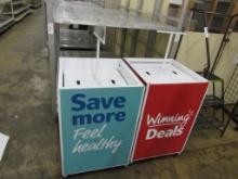 24X24 WHITE MOBILE BULK BIN TABLES