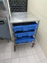 25X29 S/STEEL CART WITH LUGS