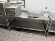 6FT STAINLESS STEEL TABLE - 30IN DEEP
