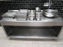 6FT STAINLESS STEEL TABLE - 24IN DEEP