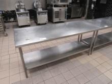 6FT STAINLESS STEEL TABLE - 30IN DEEP