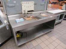 6FT STAINLESS STEEL TABLE - 24IN DEEP