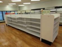 2022 MADIX GONDOLA SHELVING 54IN TALL 20/22 - 16FT W/4FT END CAPS - SOLD BY THE FOOT