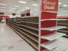 MADIX GONDOLA SHELVING 72IN TALL 20/22 - 53FT W/4FT END CAPS - SOLD BY THE FOOT