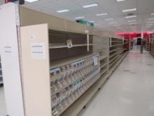 MADIX GONDOLA SHELVING 84IN TALL 18/22, 20/22 - 52FT W/4FT END CAP - SOLD BY THE FOOT