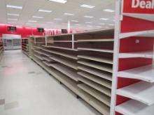 MADIX GONDOLA SHELVING 72IN TALL 20/22 - 52FT W/4FT END CAPS - SOLD BY THE FOOT