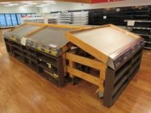 6FT SLANT PRODUCE TABLES W/FRONT SHELVING INSERT