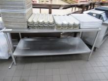 6FT STAINLESS STEEL TABLE - 30IN DEEP
