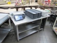 66-INCH S/STEEL TABLE - 30IN DEEP