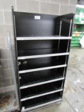 36-INCH BLACK SHELVING UNIT