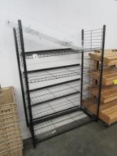 4FT BLACK SHELVING UNITS