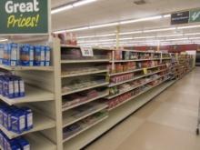 LOZIER GONDOLA SHELVING 72IN TALL 19/22 - 72FT W/4FT END CAPS - SOLD BY THE FOOT
