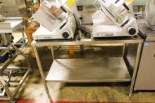 4FT STAINLESS STEEL WORKTOP TABLE