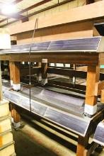 (2)6FT SLANT PRODUCE TABLE W/ (1)UNDERSHELF