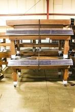 (2)6FT SLANT PRODUCE TABLE W/ (1)UNDERSHELF
