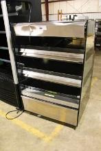 NUHALL 39IN. 3-DECK HOT DELI CASE