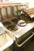 VULCAN EV36S-6FP208 ELECTRIC 3FT 6-EYE RANGE W/ OVEN