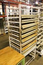 BAKERY SHEET PAN RACK W/ FRENCH BREAD PANS