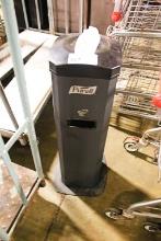 HAND WIPE STATION/ TRASH CAN