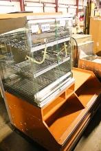 DRY BAKERY CABINET ON WOOD SHELF DISPLAY