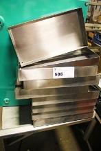 STAINLESS STEEL SEAFOOD MEAT PANS 15X8