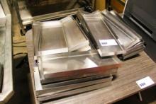 STAINLESS STEEL SEAFOOD MEAT PANS 15X6