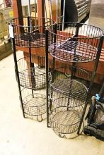 3-TIER WIRE BASKET DISPLAYS