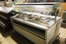 HILLPHOENIX BARKER SBI611 77IN. 5-WELL HOT FOOD BAR W/ SNEEZE GUARD