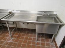 64-INCH 1-COMPARTMENT SINK