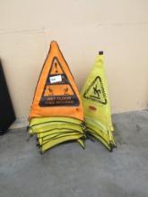 POP-UP WET FLOOR SIGNS - ONE LOT
