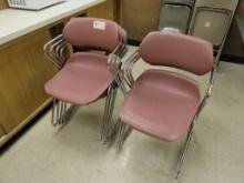 PINK STACKING CHAIRS