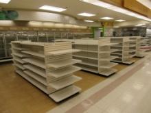 LOZIER GONDOLA SHELVING 60IN TALL 16/16 - 40FT W/8 3FT END CAPS - SOLD BY THE FOOT